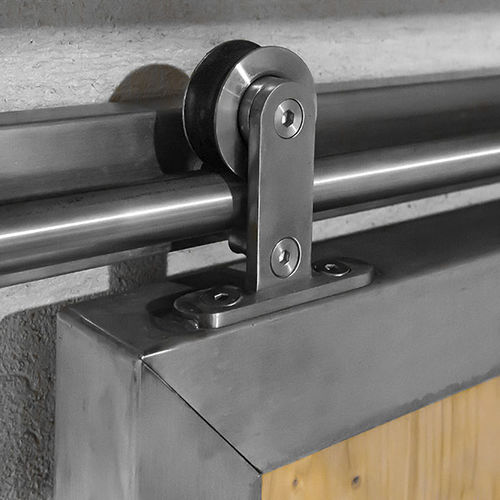 Sistema deslizante metálico - Enfield I - AC030101  - DESIGN-MAT - para porta / para porta de madeira