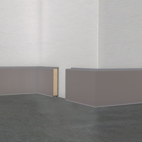 Rodapé branco - Cubu Structured - DÖLLKEN Profiles GmbH - bege / cinza / marrom