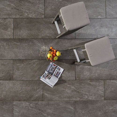 Lajota em grés porcelanato - L'ALTRA PIETRA - HARENA ARDESIA - GRANULATI ZANDOBBIO SPA - em pedra sinterizada / para ambiente externo / para pátio