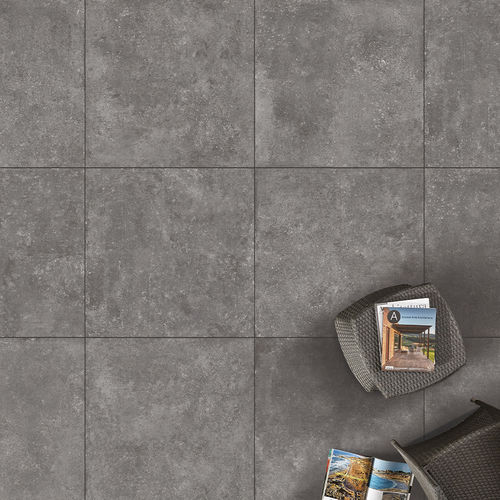 Bloco de pavimentação em grés porcelanato - TEGEL MOON - GRANULATI ZANDOBBIO SPA - para ambiente externo / texturizado / cinza