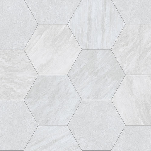Bloco de pavimentação em grés porcelanato - STONE GRES - ESAGONO QUARZITE BIANCA - GRANULATI ZANDOBBIO SPA - para ambiente externo / texturizado / para pedestres