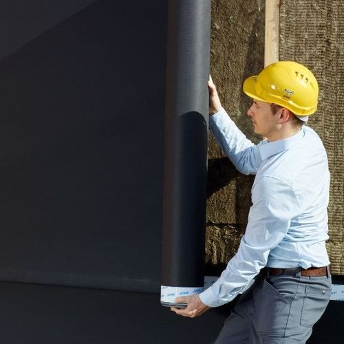 Manta impermeabilizante de proteção - MAJVEST® 700 SOB - SIGA - de vedação ao ar / para fachada / em rolo