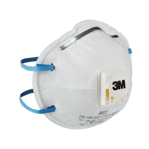 Máscara de proteção respiratória PFF2 - 8822 - 3 M France - filtrante / leve