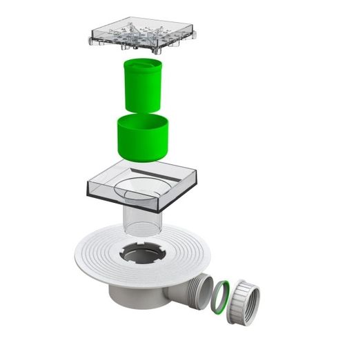 Caixa sifonada em material plástico - 6710TR40B0 - BONOMINI S.R.L. - em polipropileno / para banheiro / para cozinha