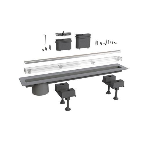 Ralo linear de chuveiro em aço inoxidável - 6825MX60S - BONOMINI S.R.L. - em ABS