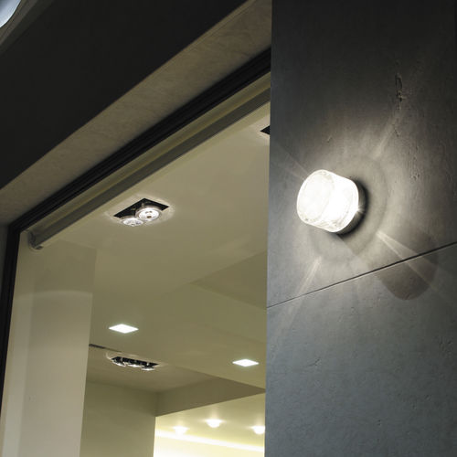Arandela contemporânea - JAZZ D52 - FABBIAN ILLUMINAZIONE - para ambiente interno / em aço inoxidável / em vidro