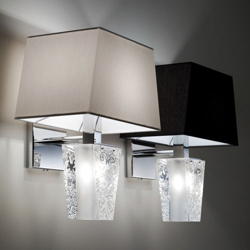 Arandela clássica - VICKY D69 - FABBIAN ILLUMINAZIONE - para ambiente interno / em cristal / em tecido