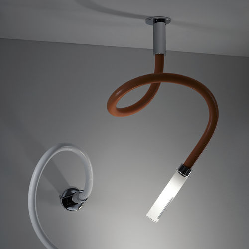 Plafon contemporâneo - SNAKE D63 - FABBIAN ILLUMINAZIONE - linear / metálico / em material plástico