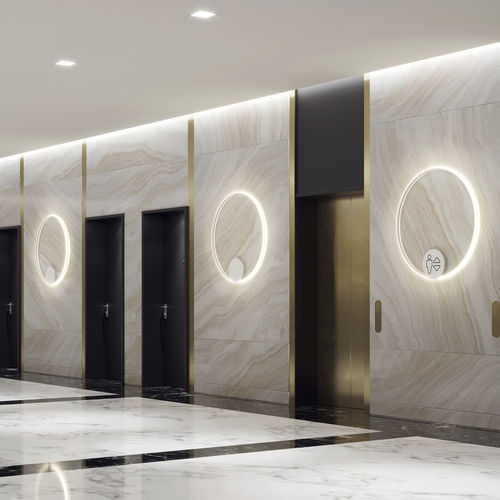 Arandela contemporânea - OLYMPIC F45 - FABBIAN ILLUMINAZIONE - para ambiente interno / em alumínio / redonda