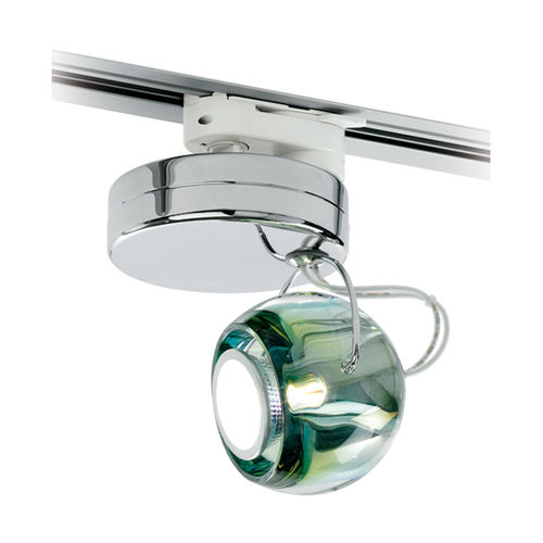 Spot de trilho halôgeno - BELUGA COLOUR D57 - FABBIAN ILLUMINAZIONE - de LED / redondo / em cristal