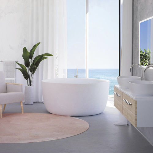 Banheira redonda - ALLURE - BALTECO AS - freestanding / para residência / para uso profissional