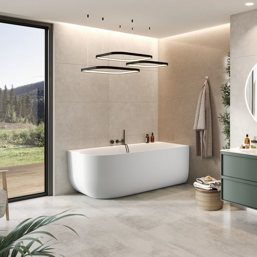 Banheira oval - Marin 170 - BALTECO AS - de canto / freestanding / para residência