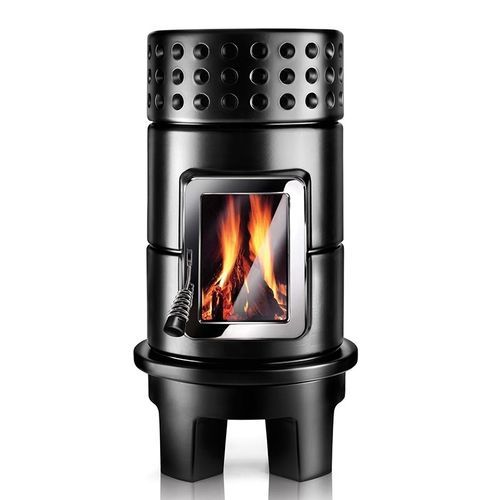 Salamandra a lenha - RoundStack Rim - LA CASTELLAMONTE Stufe di Ceramica - 0–5 kW / 5 kW–10 kW / com pés