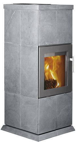 Salamandra a lenha - QM  - LOTUS Heating Systems A/S - contemporânea / em pedra
