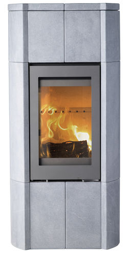 Salamandra a lenha - M700 - LOTUS Heating Systems A/S - contemporânea / em pedra