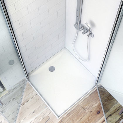 Piso de box retangular - MARMO NEO - Roth Werke GmbH Energie- und Sanitärsysteme - quadrado / pronto para receber revestimento cerâmico / em cerâmica