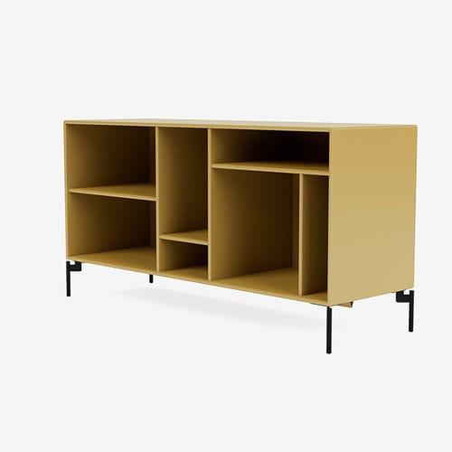 Buffet aparador contemporâneo - Mega 200801 - Montana Furniture - em MDF laqueado / metálico / com prateleiras