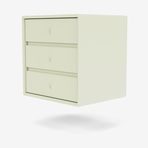 Criado-mudo contemporâneo - 6261 - Montana Furniture - em MDF laqueado / retangular / com gavetas