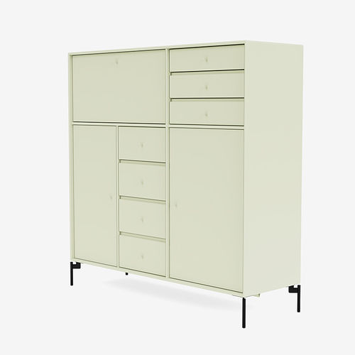 Buffet aparador alto - Mega 201802 - Montana Furniture - contemporâneo / em MDF laqueado / metálico