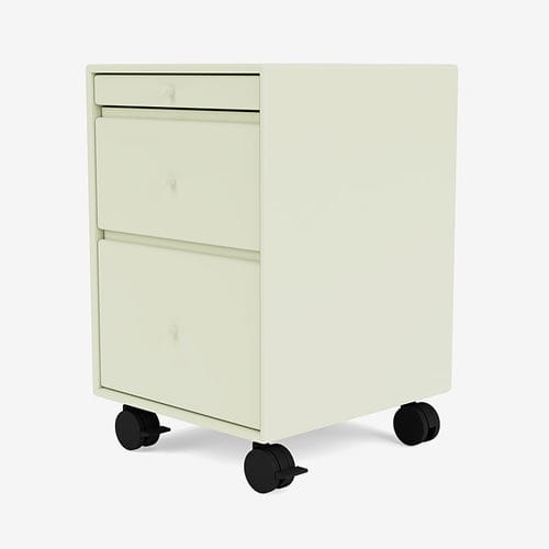 Módulo de gavetas para escritório em MDF laqueado - 4271 - Montana Furniture - com 3 gavetas / com rodízios