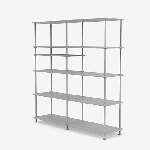 Estante contemporânea - Free 440100 - Montana Furniture - em MDF laqueado / em metal laqueado / branca