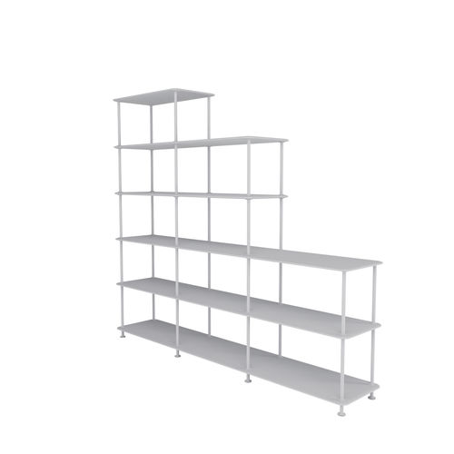 Estante contemporânea - Free 542000 - Montana Furniture - em MDF laqueado / em metal laqueado / branca