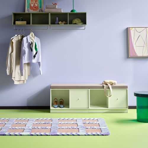 Banco contemporâneo - REST II - Montana Furniture - em MDF laqueado / sem encosto / sem braços