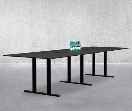 Mesa de conferências contemporânea - MULTI - Montana Furniture - em laminado / em aço / com base em aço