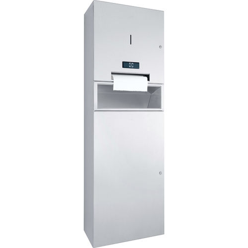 Unidade combinada dispensadora de papel toalha - WP5455 - ERNST WAGNER GmbH & Co. KG - lixeira / de parede / em aço inoxidável