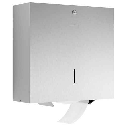 Dispenser de papel higiênico de parede - WP163 - ERNST WAGNER GmbH & Co. KG - em aço inoxidável / polido / acetinado