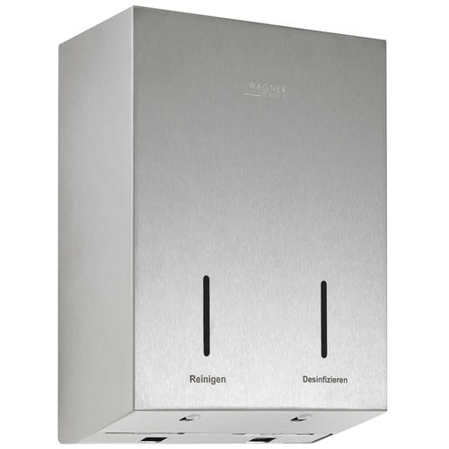 Dispensador de sabonete da linha comercial - WP585E-7 - ERNST WAGNER GmbH & Co. KG - de parede / em aço inoxidável / eletrônico