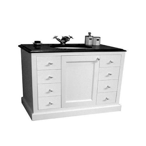 Gabinete de banheiro de piso - CLASSIC BATHROOM CABINET CARLINGFORD 120CM - Windsor Bathroom Company - em madeira maciça / clássico / com gavetas