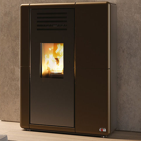 Salamandra a pellets - CUPIDO HERMETIC - COLA GF WÄRMETECHNIK - 0–5 kW / 5 kW–10 kW / contemporânea
