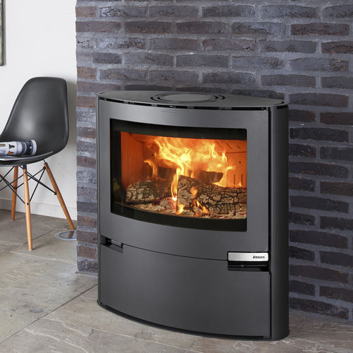 Salamandra a lenha - 15 - ADURO A/S - 5 kW–10 kW / contemporânea / em aço