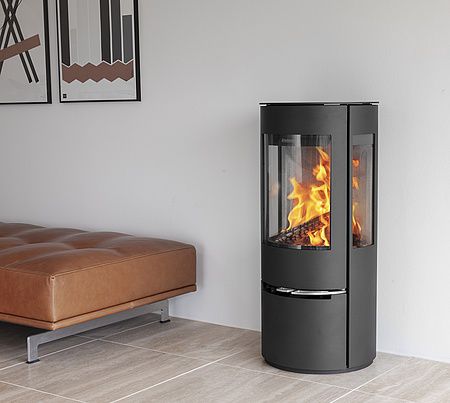 Salamandra a lenha - 22 - ADURO A/S - 5 kW–10 kW / de instalação livre / com 3 faces