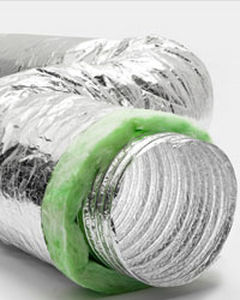 Duto de ar flexível - SONOAFS-ALU FORTE GREEN - AFS FLEXIBLE DUCT - em alumínio / com isolamento térmico / com certificação Greenguard®