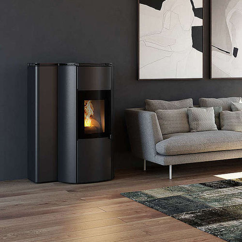 Salamandra a lenha - ECO CIPPATINA - CS THERMOS S.R.L. - a pellets / 10 kW–20 kW / de instalação livre