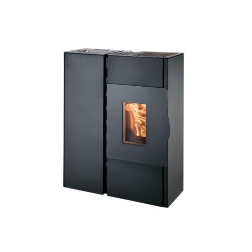 Salamandra a pellets - HSP 4.0-F2 - HAAS + SOHN Ofentechnik GmbH - 8,5 kW / de instalação livre / de centro