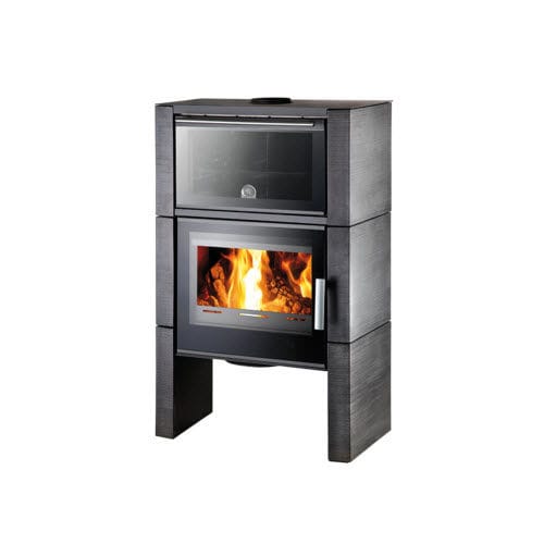 Salamandra a lenha - NEWHAM EASY - HAAS + SOHN Ofentechnik GmbH - 8 kW / com pés / contemporânea