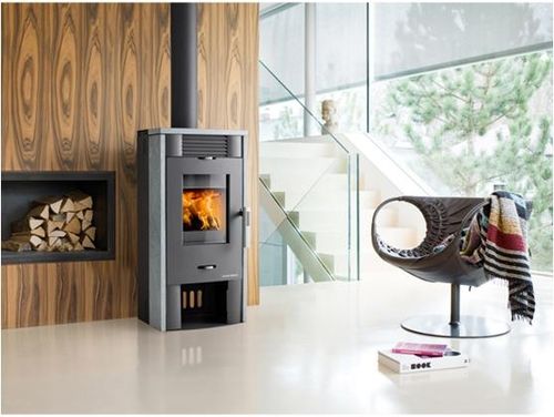 Salamandra a lenha - ANDRO - HAAS + SOHN Ofentechnik GmbH - contemporânea / metálica