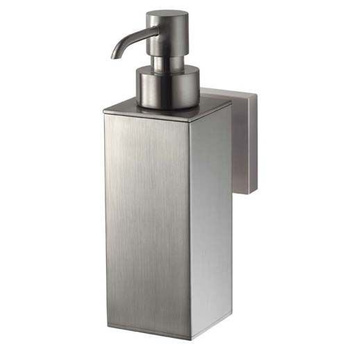 Dispensador de sabonete da linha residencial - MEZZO TEC - HACEKA B.V. - de parede / em aço inoxidável / manual