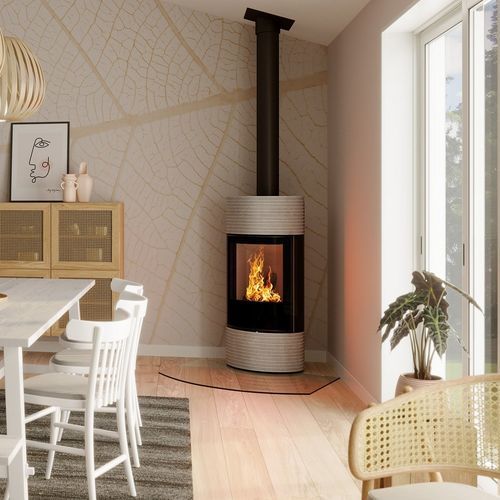 Salamandra a lenha - Senso L fashion - Spartherm - The Fire Company - 5 kW–10 kW / 0–5 kW / de piso