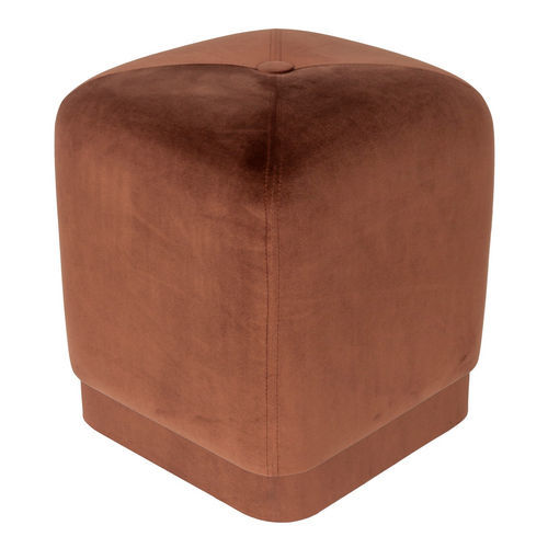 Puff contemporâneo - BOBO - EUROFASHION HOMETEXTILES & CONCEPTS - em tecido / em madeira / quadrado