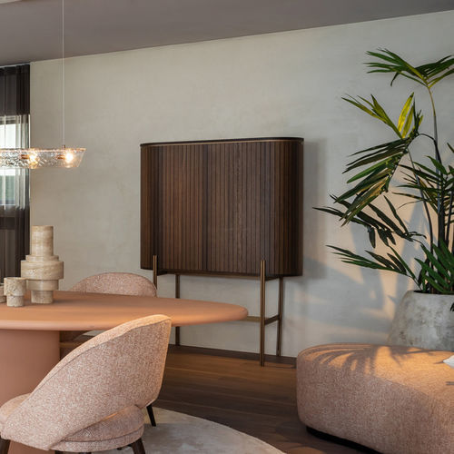 Buffet aparador alto - MESA - EUROFASHION HOMETEXTILES & CONCEPTS - contemporâneo / em MDF / metálico