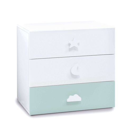 Criado-mudo contemporâneo - Bubble - ALONDRA - em MDF laqueado / em laminado melamínico / retangular