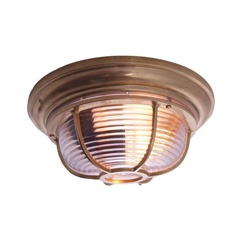 Plafon de estilo industrial - ADUR    - Mullan Lighting - redondo / em latão / em policarbonato