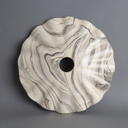 Cúpula de luz contemporânea - KAPOK  - Mullan Lighting - em cerâmica / feita à mão