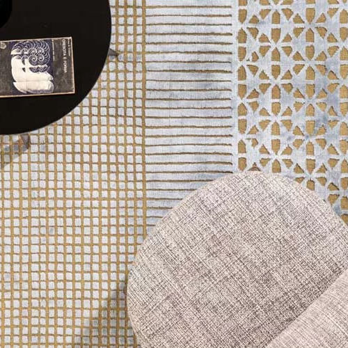 Tapete contemporâneo - MASALA - Warli - geométrico / de lã / em viscose