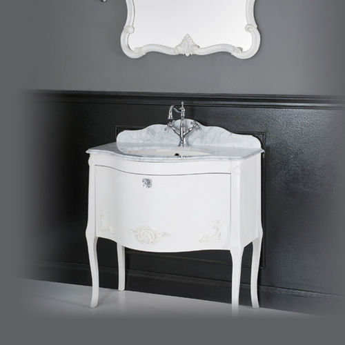 Gabinete de banheiro suspenso - ANIS - BLEU PROVENCE - em MDF / de estilo / com espelho
