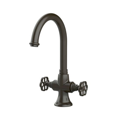 Misturador bicomando de bancada - RK08RAL - BLEU PROVENCE - em latão / para cozinha / 1 furo